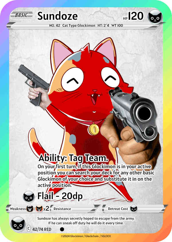 Red Cat Glockimon
