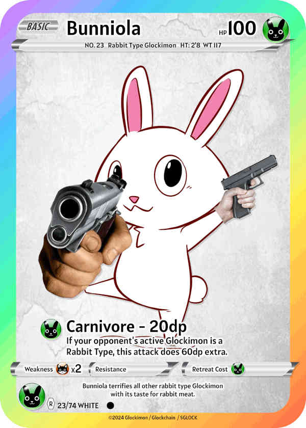 White Rabbit Glockimon