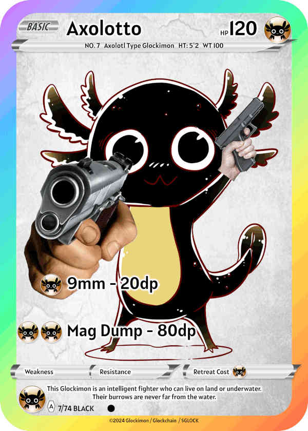 Black Axolotl Glockimon