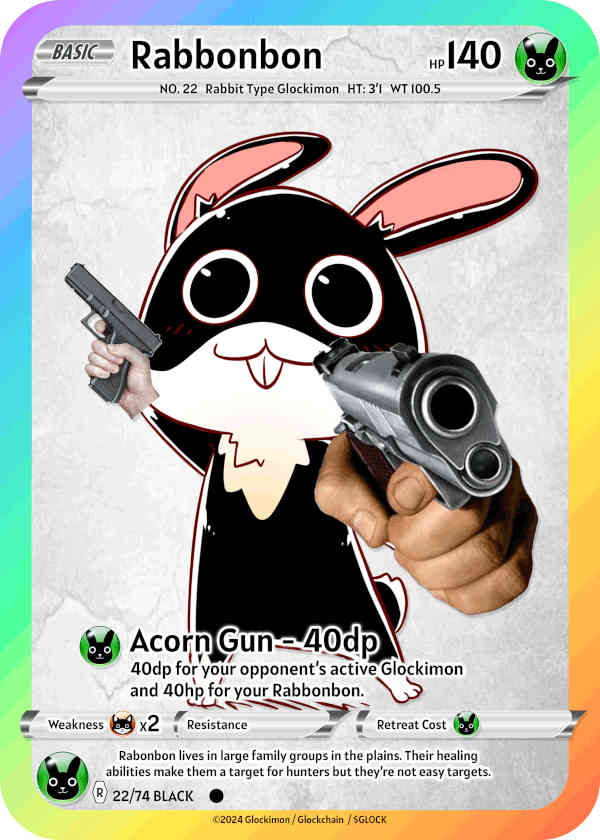 Black Rabbit Glockimon