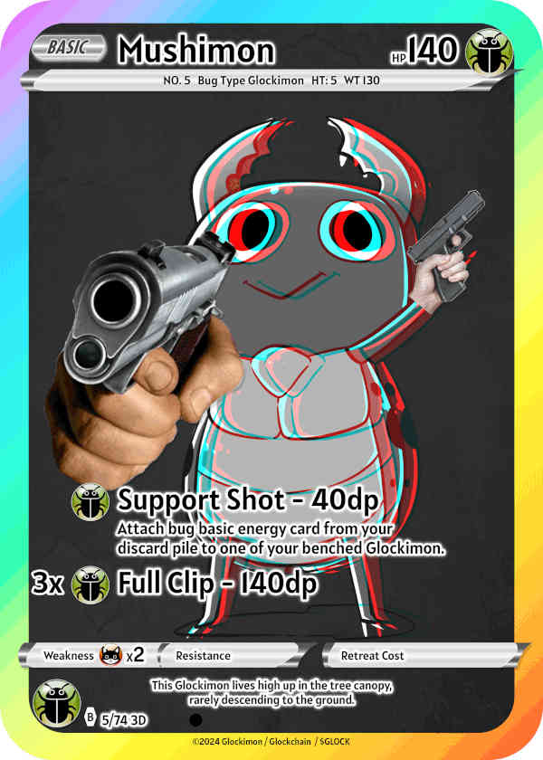 3D Bug Glockimon