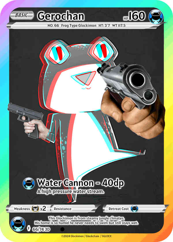 3D Frog Glockimon