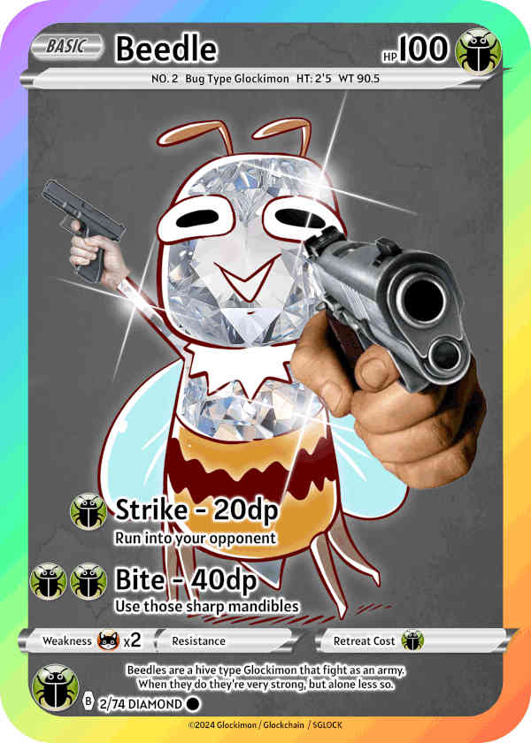 Diamond Bug Glockimon