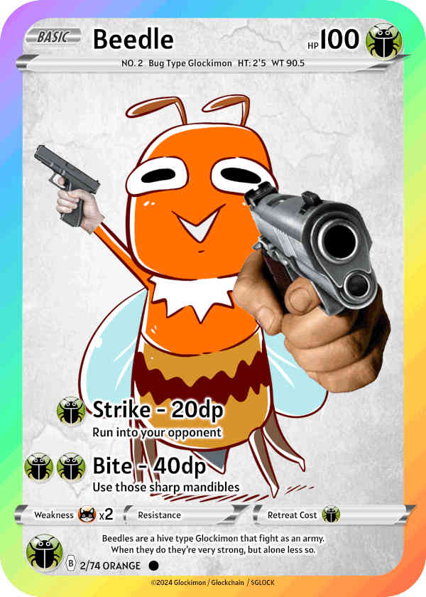 Orange Bug Glockimon