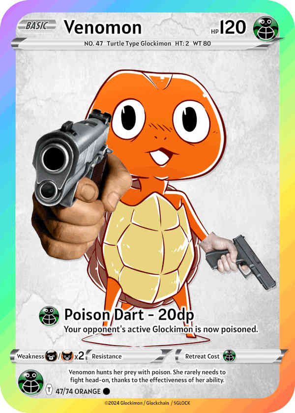 Orange Turtle Glockimon