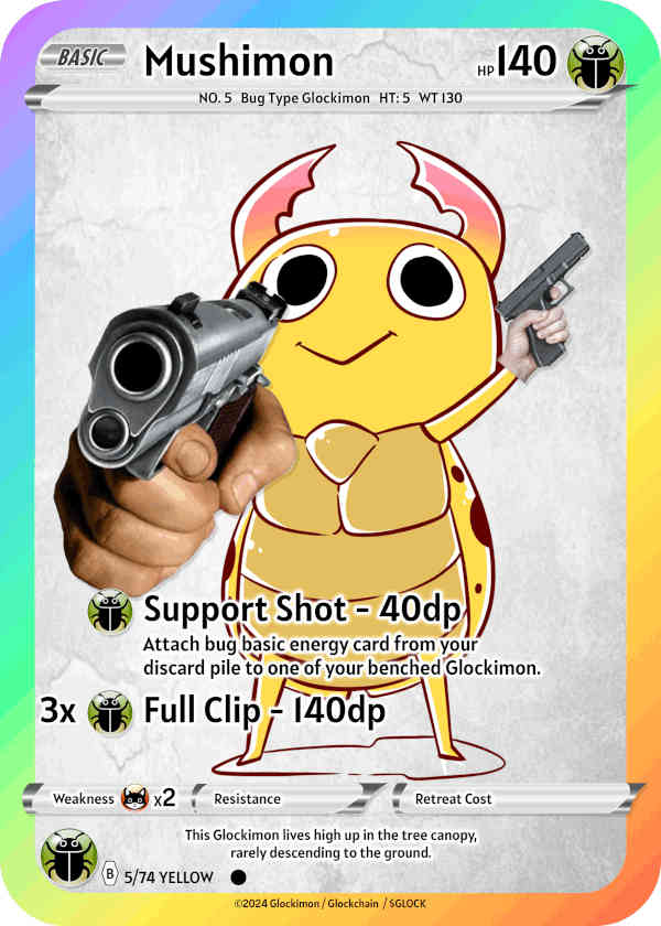 Yellow Bug Glockimon
