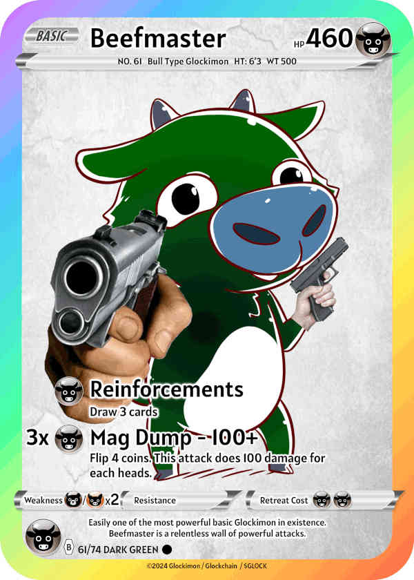 Dark Green Bull Glockimon
